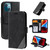 For iPhone 14 Skin Feel Splicing Leather Phone Case(Black)