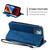 For iPhone 14 Plus Skin Feel Splicing Leather Phone Case(Blue)