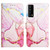 For TCL Stylus 5G PT003 Marble Pattern Flip Leather Phone Case(Rose Gold LS005)