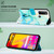 For TCL 30XL 2022 PT003 Marble Pattern Flip Leather Phone Case(Green LS003)
