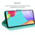 For Samsung Galaxy A73 5G Rose Embossed Flip PU Leather Phone Case(Green)