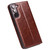 For Samsung Galaxy S22 5G QIALINO Genuine Leather Phone Case(Brown)