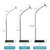 SSKY L6 Bedside Sofa Live Landing Phone Tablet Computer Bracket, Style: Base Heavy Telescopic Version (Black)