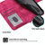 For iPhone 14 Pro Skin-feel Flowers Embossed Wallet Leather Phone Case(Wine Red)