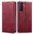 For Samsung Galaxy S21+ 5G LC.IMEEKE RFID Anti-theft Leather Phone Case(Red)
