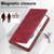 For Samsung Galaxy S21+ 5G LC.IMEEKE RFID Anti-theft Leather Phone Case(Red)