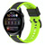 For Huawei Watch 3 22mm Two-Color Silicone Watch Band(Black+Lime Green)