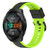 For Huawei Watch GT 2E 22mm Two-Color Silicone Watch Band(Black+Lime Green)