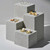 Jewelry Still Life Ornaments Geometry Photography Props, Size: Square Column 10x8x20 cm