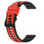 For Samsung  Galaxy Watch4 Classic 42mm 20mm Two-Color Silicone Watch Band(Red+Black)
