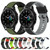 For Samsung  Galaxy Watch4 Classic 42mm 20mm Two-Color Silicone Watch Band(Red+Black)