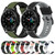 For Samsung  Galaxy Watch4 Classic 42mm 20mm Two-Color Silicone Watch Band(Black+Grey)