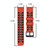 For Xiaomi MI Watch S1 Pro 22mm Two-Color Porous Silicone Watch Band(Black+Yellow)