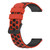 For Samsung Galaxy Watch Active2 44mm 20mm Two-Color Porous Silicone Watch Band(Red+Black)