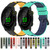 For Garmin Forerunner 158 20mm Two-Color Porous Silicone Watch Band(Black+Lime Green)