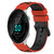 For Garmin Forerunner 158 20mm Two-Color Silicone Watch Band(Black+Lime Green)