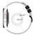 For Garmin Forerunner 645 Music 20mm Two-Color Silicone Watch Band(Black+Grey)