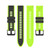 For Garmin Forerunner 645 Music 20mm Two-Color Silicone Watch Band(Black+Grey)
