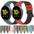 For Samsung Galaxy Watch Active2 40mm 20mm Two-Color Porous Silicone Watch Band(Black+Yellow)