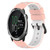 For Garmin Forerunner 645 Music 20mm Two-Color Silicone Watch Band(White+Black)