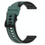 For Samsung  Galaxy Watch4 Classic 42mm 20mm Two-Color Silicone Watch Band(Olive Green + Black)