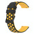 For Xiaomi MI Watch S1 22mm Two-Color Porous Silicone Watch Band(Black+Yellow)