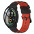 For Xiaomi MI Watch Color 22mm Two-Color Porous Silicone Watch Band(Black+Red)