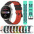 For Huawei Watch 3 Pro 22mm Two-Color Porous Silicone Watch Band(Army Green + Black)