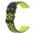 For Amazfit GTR 2e 22mm Two-Color Porous Silicone Watch Band(Black+Lime Green) For Amazfit GTR 2e 22mm Two-Color Porous Silicone Watch Band(Black+Lime Green)