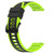 For Amazfit GTS 3 20mm Two-Color Silicone Watch Band(Black+Lime Green)