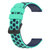 For Samsung  Galaxy Watch4 Classic 46mm 20mm Two-Color Porous Silicone Watch Band(Lime Green+Blue)