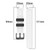 For Garmin Forerunner 158 20mm Two-Color Porous Silicone Watch Band(Black+White) For Garmin Forerunner 158 20mm Two-Color Porous Silicone Watch Band(Black+White)
