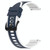 For Samsung Galaxy Watch Active2 40mm 20mm Two-Color Silicone Watch Band(Midnight Blue + White)