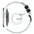 For Samsung Galaxy Watch Active2 40mm 20mm Two-Color Silicone Watch Band(Midnight Blue + White)
