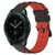 For Samsung Galaxy Watch 42mm 20mm Two-Color Porous Silicone Watch Band(Black+Red)