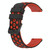 For Samsung Galaxy Watch 42mm 20mm Two-Color Porous Silicone Watch Band(Black+Red)
