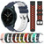 For Samsung Galaxy Watch 42mm 20mm Two-Color Porous Silicone Watch Band(Black+Red)