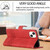 For iPhone 14 Cubic Skin Feel Flip Leather Phone Case(Red) For iPhone 14 Cubic Skin Feel Flip Leather Phone Case(Red)