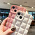 For iPhone 12 Pro Max 3D Grid TPU Phone Case(Pink)