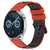 For Huawei Watch GT3 46mm 22mm Two-Color Porous Silicone Watch Band(Red+Black)