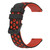 For Huawei Watch GT 2E 22mm Two-Color Porous Silicone Watch Band(Black+Red)