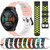 For Huawei Watch GT 2E 22mm Two-Color Porous Silicone Watch Band(Black+Red)