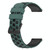For Samsung Galaxy Watch Active2 44mm 20mm Two-Color Porous Silicone Watch Band(Olive Green+Black)
