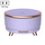 Ultrasonic Aromatherapy Diffuser Humidifier Essential Oil Diffuser US Plug(Purple Flower Dot)