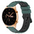 For Honor Watch GS 3 22mm Two-Color Porous Silicone Watch Band(Olive Green+Black)