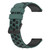 For Honor Watch GS 3 22mm Two-Color Porous Silicone Watch Band(Olive Green+Black)