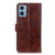 For Motorola Moto E22 4G/E22i Retro Crazy Horse Texture Leather Phone Case(Brown)