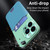 For iPhone 13 Pro Max Contrasting Colors Invisible Holder Phone Case(Mint Green Blue)
