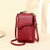 Shoulder Crossbody Bag Large Capacity Ladies Long Purse Mobile Phone Bag(Red)