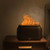 Simulation Flame Aromatherapy Humidifier Bedroom Ambient Light, Color: 3 Colors (RGB)